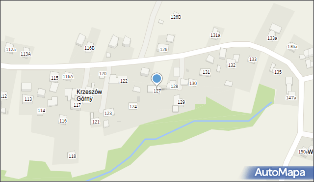 Krzeszów, Krzeszów, 127, mapa Krzeszów