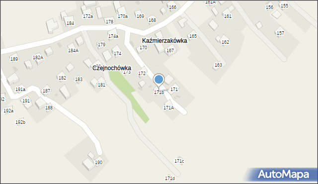 Krzeszów, Krzeszów, 171b, mapa Krzeszów