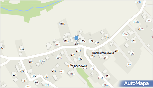 Krzeszów, Krzeszów, 178, mapa Krzeszów