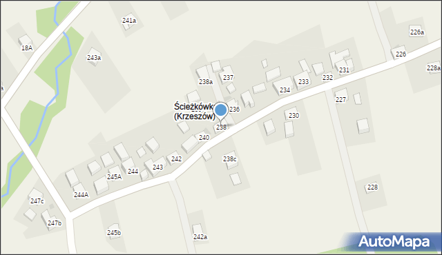 Krzeszów, Krzeszów, 238, mapa Krzeszów