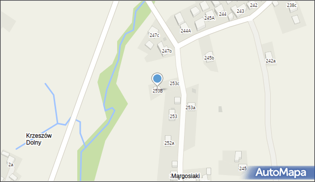 Krzeszów, Krzeszów, 253B, mapa Krzeszów