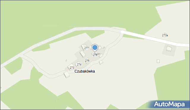 Krzeszów, Krzeszów, 276, mapa Krzeszów