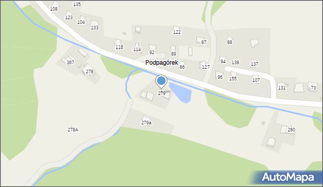 Krzeszów, Krzeszów, 279, mapa Krzeszów