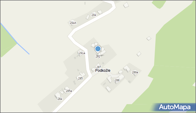 Krzeszów, Krzeszów, 291, mapa Krzeszów