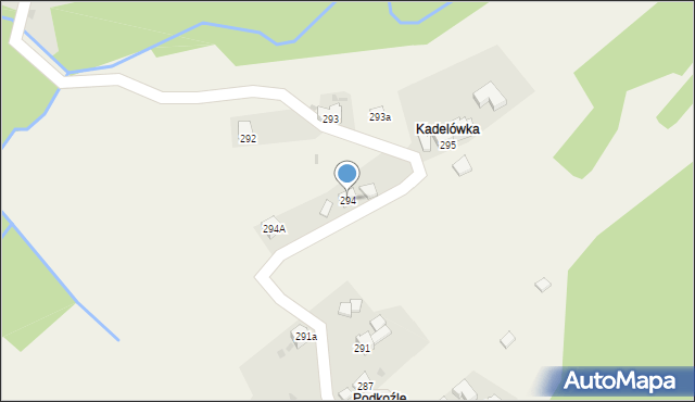 Krzeszów, Krzeszów, 294, mapa Krzeszów