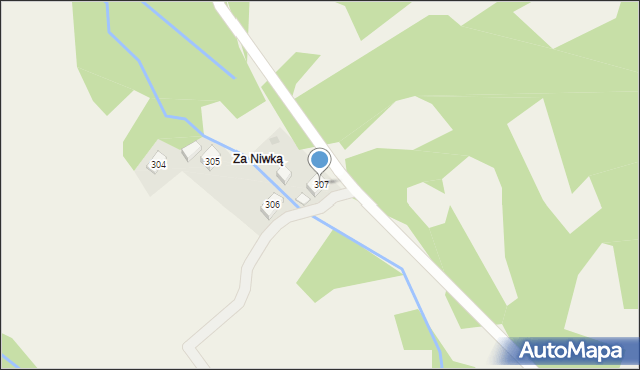 Krzeszów, Krzeszów, 307, mapa Krzeszów