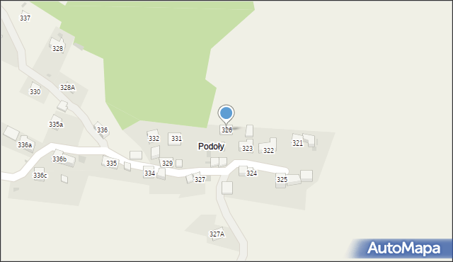 Krzeszów, Krzeszów, 326, mapa Krzeszów