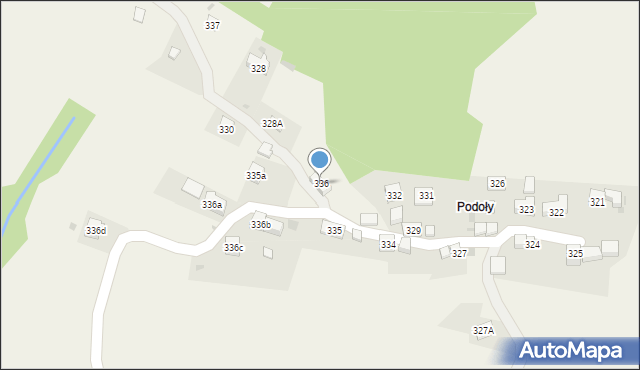 Krzeszów, Krzeszów, 336, mapa Krzeszów