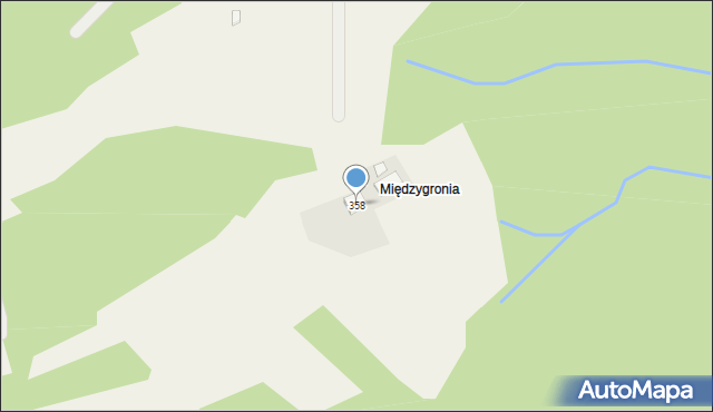 Krzeszów, Krzeszów, 358, mapa Krzeszów