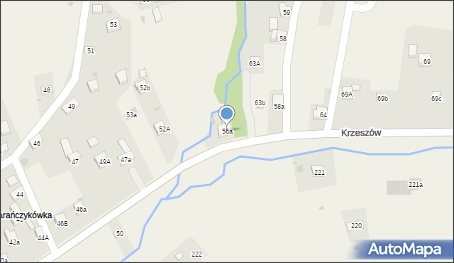 Krzeszów, Krzeszów, 56a, mapa Krzeszów