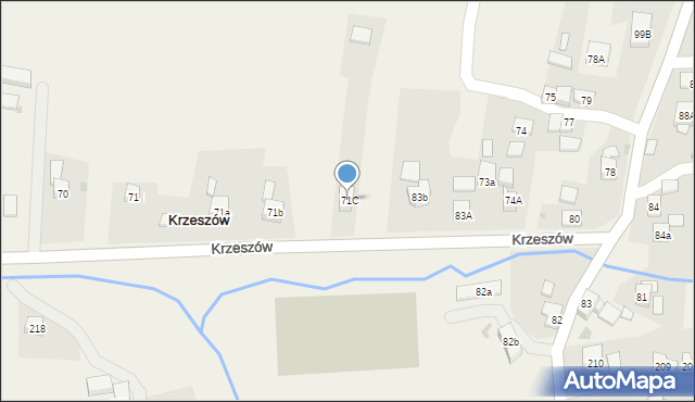 Krzeszów, Krzeszów, 71C, mapa Krzeszów