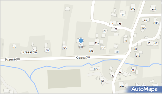 Krzeszów, Krzeszów, 83b, mapa Krzeszów