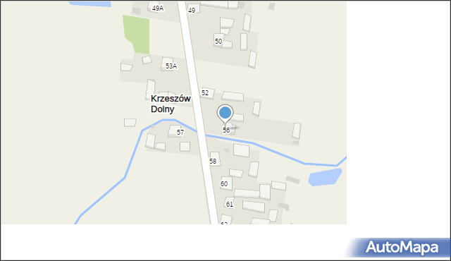 Krzeszów Dolny, Krzeszów Dolny, 56, mapa Krzeszów Dolny