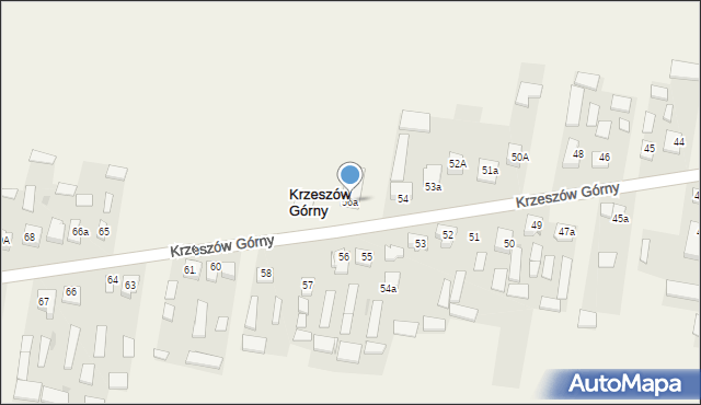 Krzeszów Górny, Krzeszów Górny, 56a, mapa Krzeszów Górny