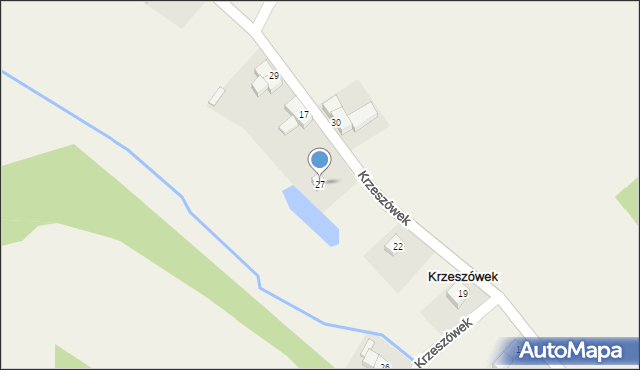 Krzeszówek, Krzeszówek, 27, mapa Krzeszówek