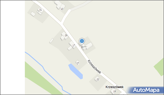 Krzeszówek, Krzeszówek, 30, mapa Krzeszówek