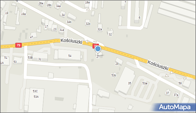 Krzeszowice, Krakowska, 27, mapa Krzeszowice