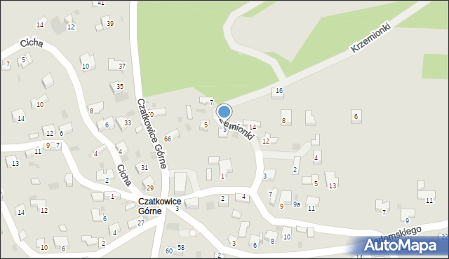 Krzeszowice, Krzemionki, 3, mapa Krzeszowice