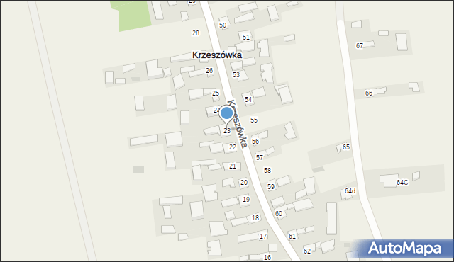 Krzeszówka, Krzeszówka, 23, mapa Krzeszówka