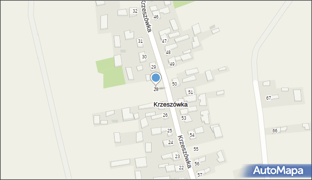 Krzeszówka, Krzeszówka, 28, mapa Krzeszówka