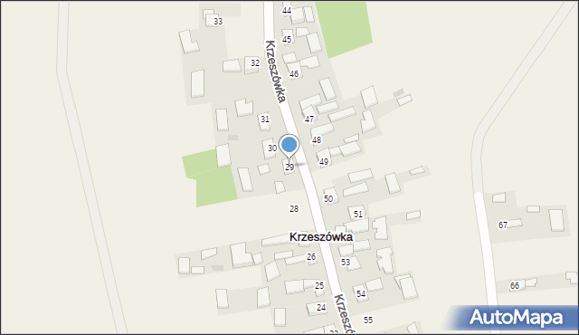 Krzeszówka, Krzeszówka, 29, mapa Krzeszówka