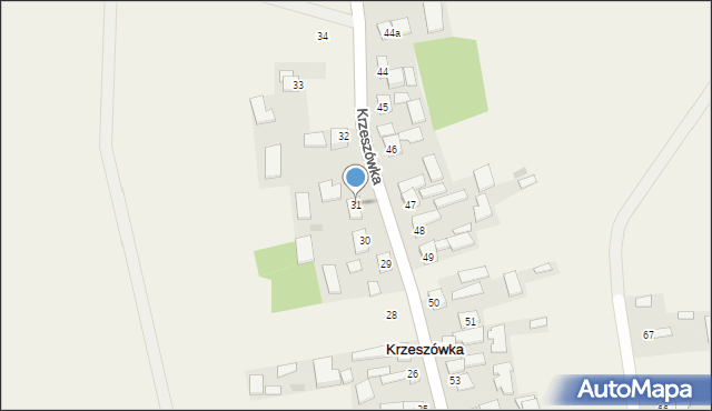 Krzeszówka, Krzeszówka, 31, mapa Krzeszówka