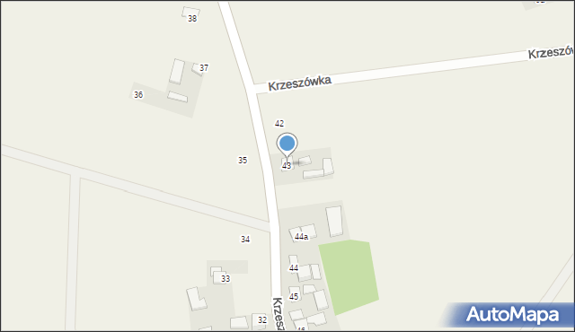 Krzeszówka, Krzeszówka, 43, mapa Krzeszówka