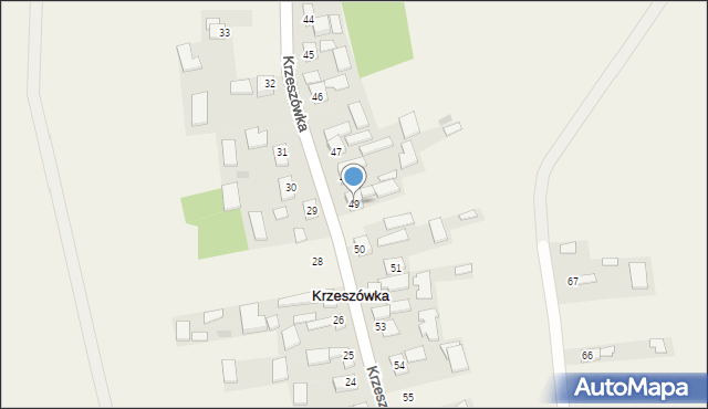 Krzeszówka, Krzeszówka, 49, mapa Krzeszówka