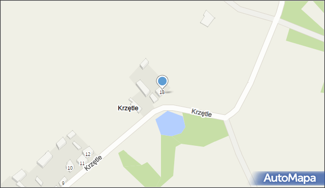 Krzętle, Krzętle, 14, mapa Krzętle