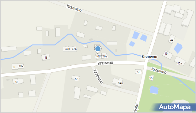 Krzewno, Krzewno, 46b, mapa Krzewno
