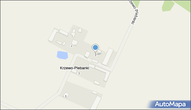 Krzewo-Plebanki, Krzewo-Plebanki, 2, mapa Krzewo-Plebanki