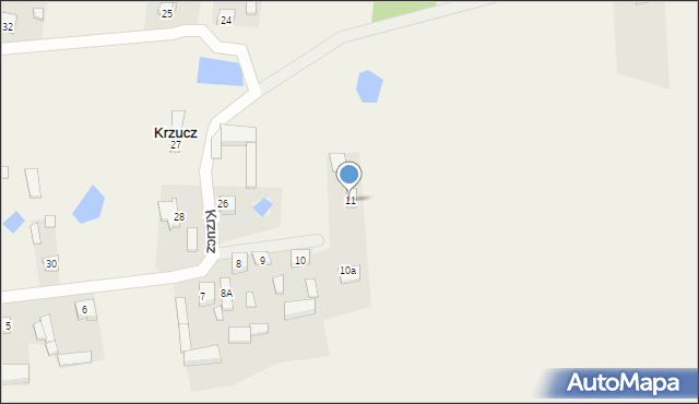 Krzucz, Krzucz, 11, mapa Krzucz