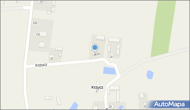 Krzucz, Krzucz, 25, mapa Krzucz