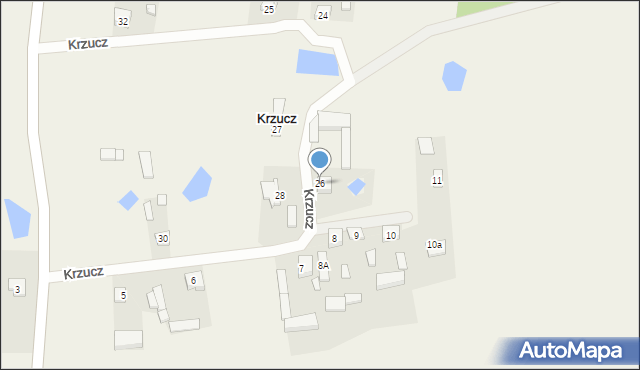 Krzucz, Krzucz, 26, mapa Krzucz