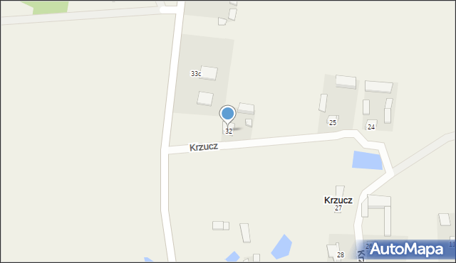 Krzucz, Krzucz, 32, mapa Krzucz