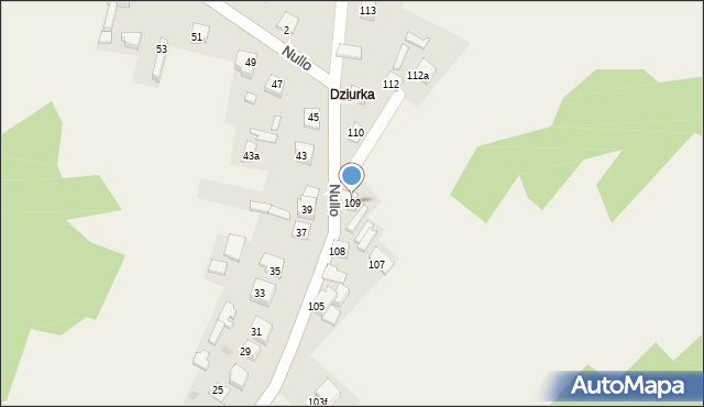 Krzykawa, Krzykawa, 109, mapa Krzykawa