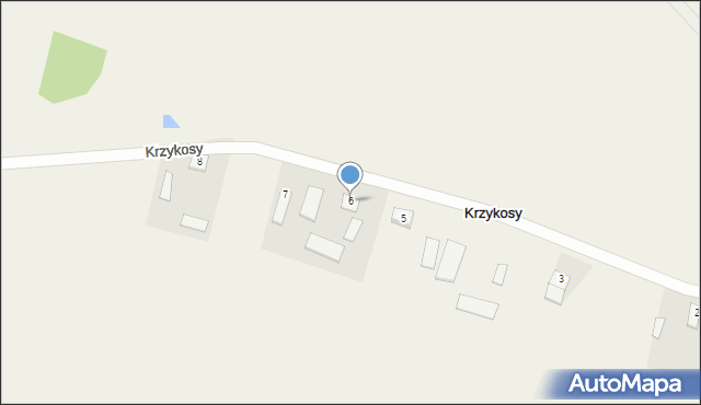 Krzykosy, Krzykosy, 6, mapa Krzykosy