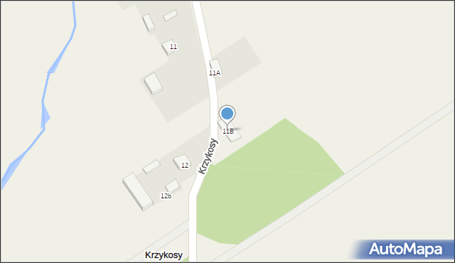 Krzykosy, Krzykosy, 11B, mapa Krzykosy