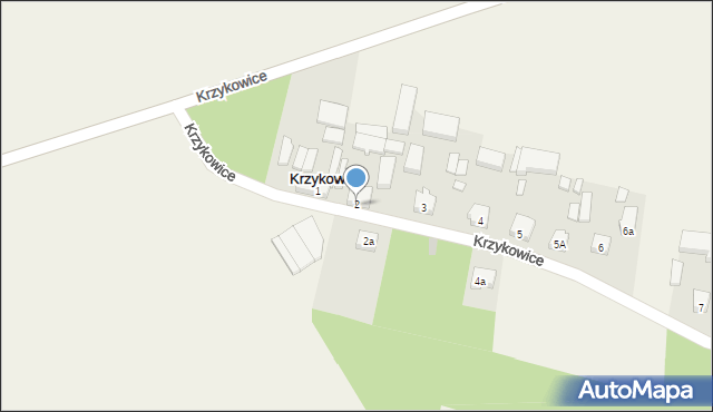 Krzykowice, Krzykowice, 2, mapa Krzykowice