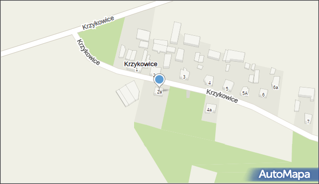 Krzykowice, Krzykowice, 2a, mapa Krzykowice