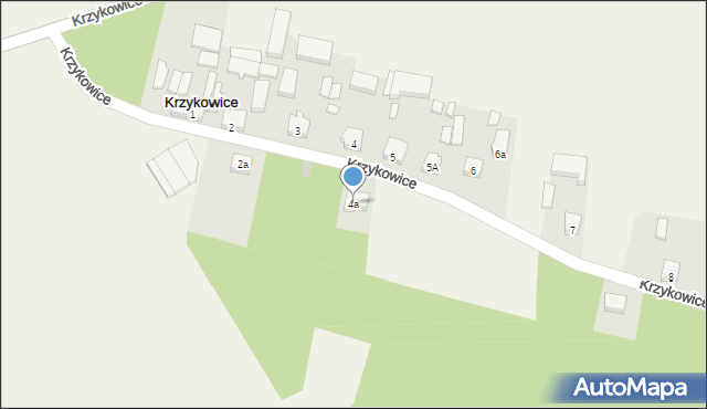 Krzykowice, Krzykowice, 4a, mapa Krzykowice