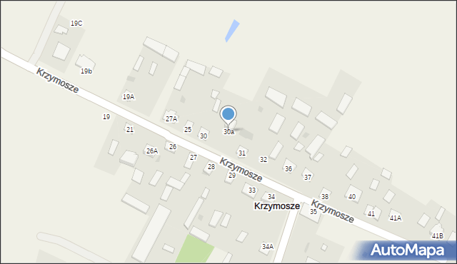 Krzymosze, Krzymosze, 30a, mapa Krzymosze