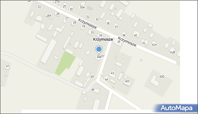 Krzymosze, Krzymosze, 34A, mapa Krzymosze