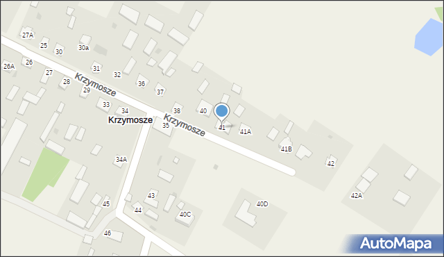 Krzymosze, Krzymosze, 41, mapa Krzymosze