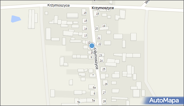 Krzymoszyce, Krzymoszyce, 10, mapa Krzymoszyce