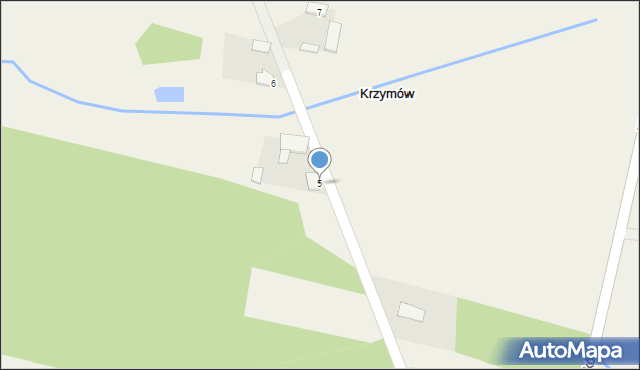 Krzymów, Krzymów, 5, mapa Krzymów