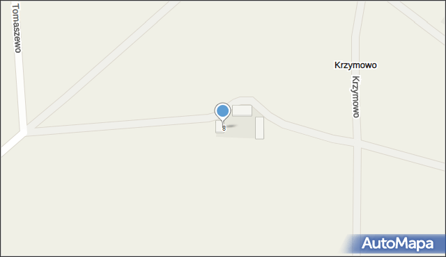 Krzymowo, Krzymowo, 8, mapa Krzymowo