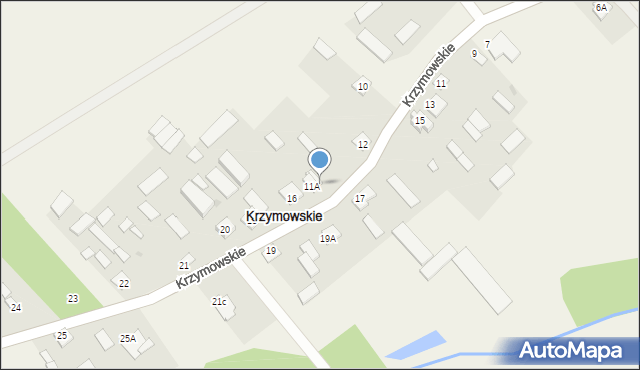 Krzymowskie, Krzymowskie, 14, mapa Krzymowskie