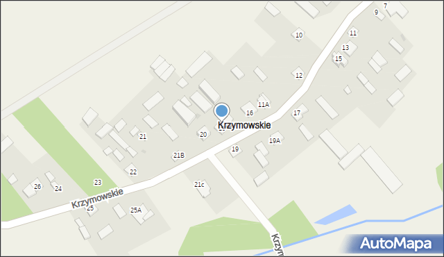 Krzymowskie, Krzymowskie, 18, mapa Krzymowskie