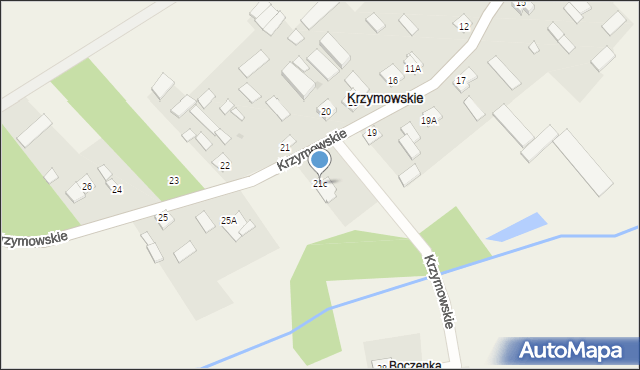 Krzymowskie, Krzymowskie, 21c, mapa Krzymowskie